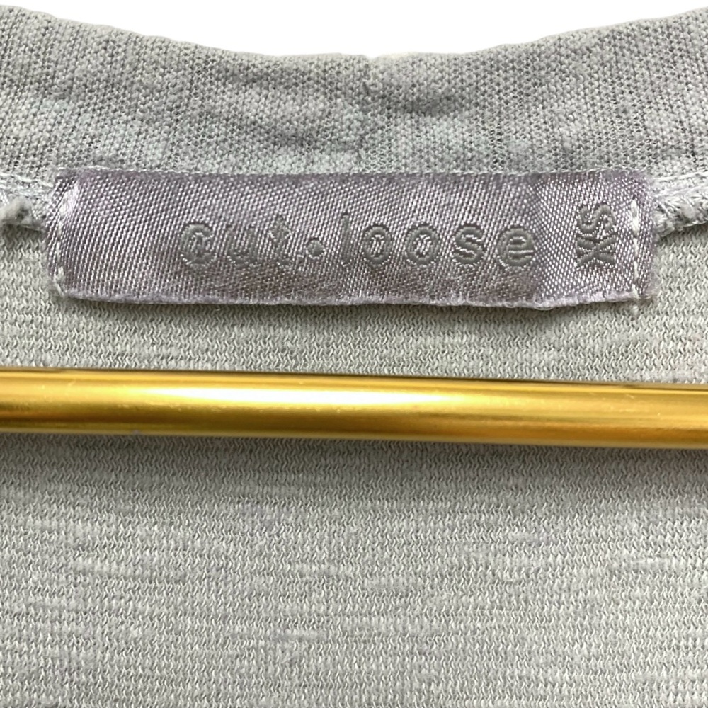 Cut Loose Linen Midi Dress Size XS Contrast Panel Sleeveless Tank Blue Grey - Picture 11 of 13